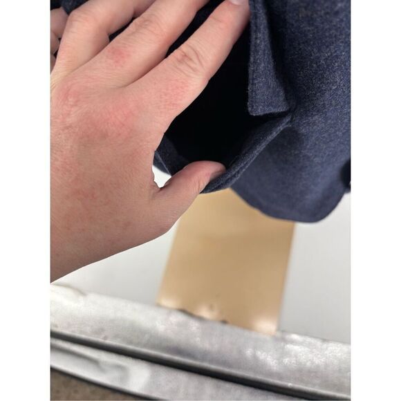 J Crew Men’s blue  leather elbow patch two button sport coat Size 38R - Picture 9 of 12